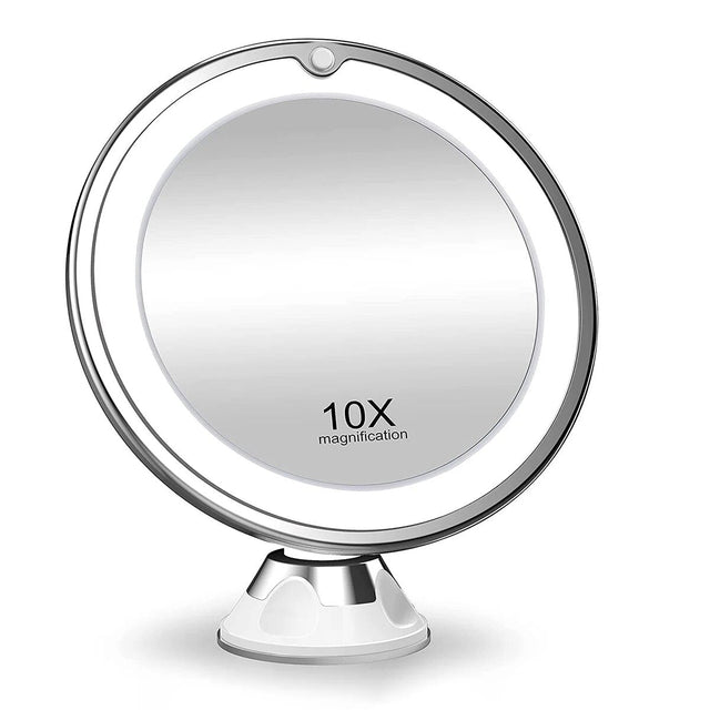 LED Magnifying Mirror  10x Magnification with 360 Rotation - Product showcase