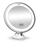 LED Magnifying Mirror  10x Magnification with 360 Rotation - Detailed view