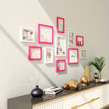 Modern Gallery Wall Frame Set  Mixed Size Black White Collection - Product example
