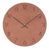 Scandinavian Wall Clock  Silent Grey Face With Copper Hands - Product detail 7