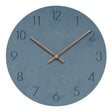 Scandinavian Wall Clock  Silent Grey Face With Copper Hands - Product example