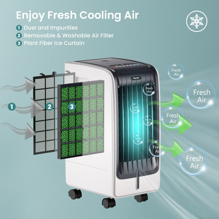 Portable Evaporative Air Cooler  3-Speed Fan With Timer And Remote - Product detail 8