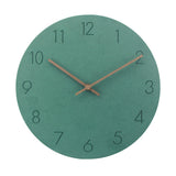 Scandinavian Wall Clock  Silent Grey Face With Copper Hands - Product detail 4