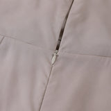 Elegant Evening Dress  Sage Green Fitted Gown With Side Slit - Product detail 6