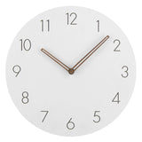 Scandinavian Wall Clock  Silent Grey Face With Copper Hands - Product detail 8
