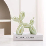 Modern Art Dog Sculpture  Metallic Ceramic Balloon Design - Product detail 10
