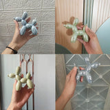Modern Art Dog Sculpture  Metallic Ceramic Balloon Design - Product example