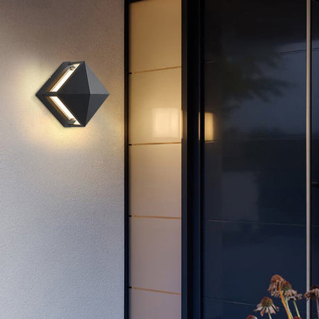 Modern Outdoor Wall Light  Geometric Solar LED Design - Product detail 7