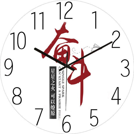 Modern Wall Clock  Neon Numbers Blue Marble Design - Product detail 13