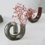 Curved Glass Vase  Modern Wave Design - Product detail 4