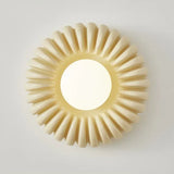 Modern Resin Wall Sconce  Pleated Shell Design - Product detail 6