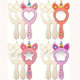 Kids Unicorn Mirror Set  DIY Wooden Hand-Painted Design - Product example