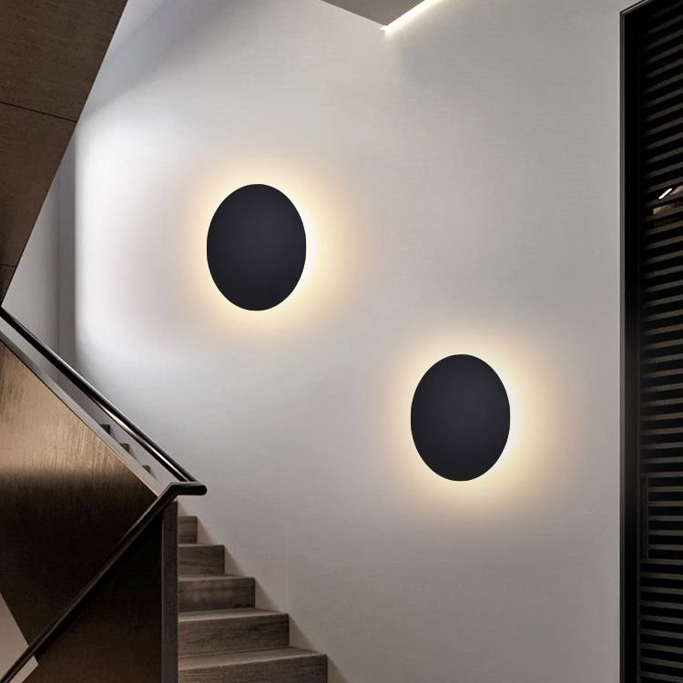 Modern Round Wall Light  LED Ambient Metal Sconce - Product detail 6