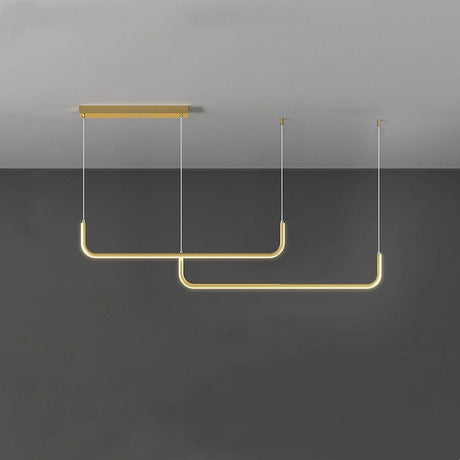 Modern LED Pendant Light  Geometric Linear Design - Product detail 7