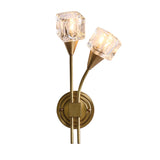 Modern Dual Wall Light  Crystal Glass  Brass Finish - Product detail 6