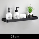 Modern Bathroom Wall Shelf  Black Space Aluminum Design - Detailed view
