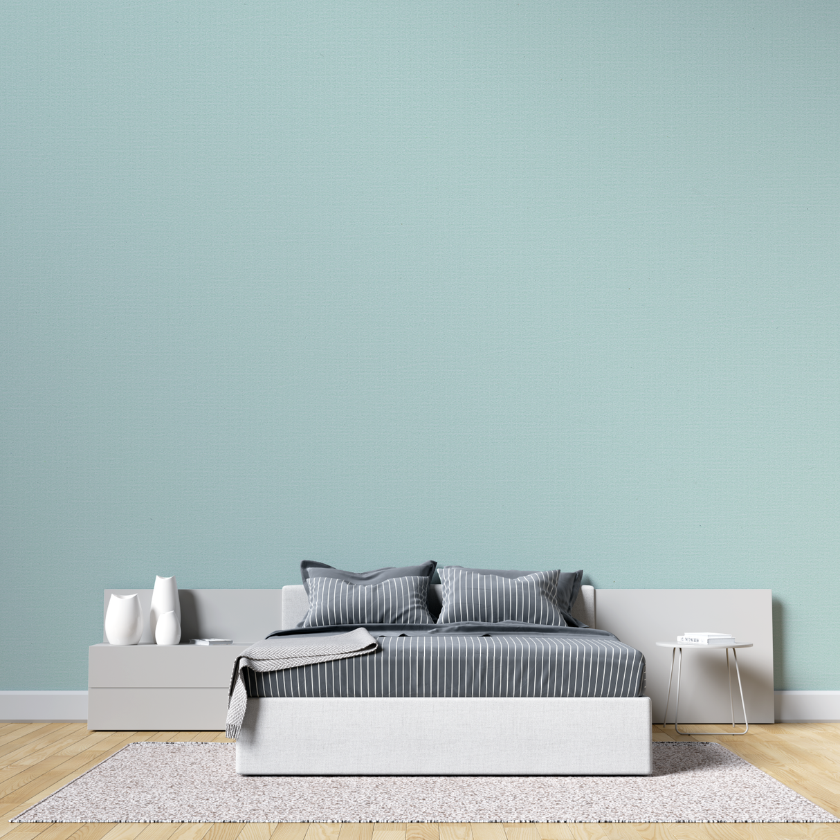 Pastel Mural Wallpaper | Serene Mint Green Design