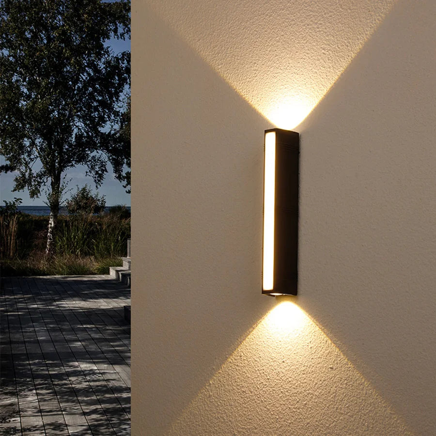 Modern LED Wall Light  Aluminum Up Down Outdoor Sconce - Detailed view