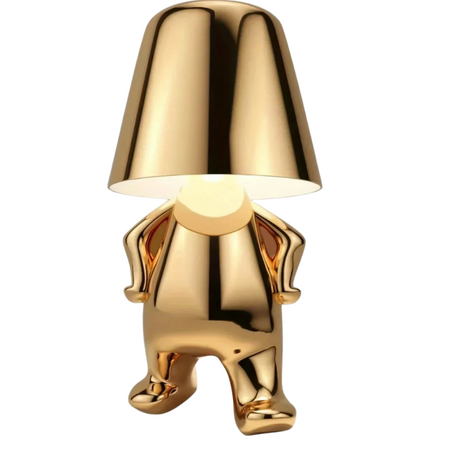 Modern Sculptural Table Lamp  Golden Metallic Art Design - Product detail 5