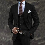 Modern Three-Piece Suit  Lime Green Wool Blend - Product detail 9