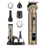 Professional Hair Trimmer Set  6-in-1 Digital Grooming Kit - Detailed view