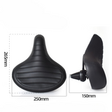 Extra Wide Bike Saddle  Shock Absorbing Dual Spring Design - Product example