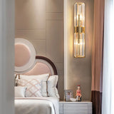 Modern Crystal Wall Light  Linear Glass Panel Design - Product detail 9