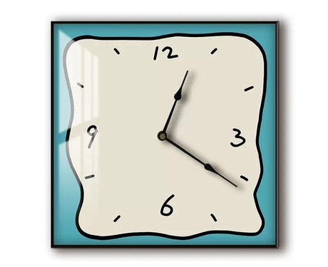 Modern Wall Clock  Pink Square Metal Design - Product detail 6