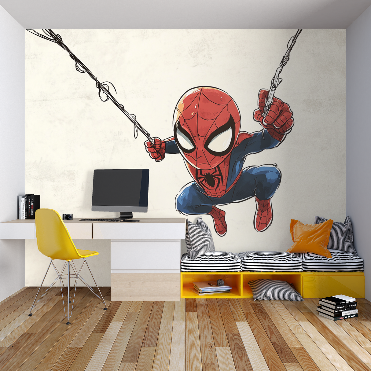 Kids Mural Wallpaper | Spider-Man Comic Hero Design