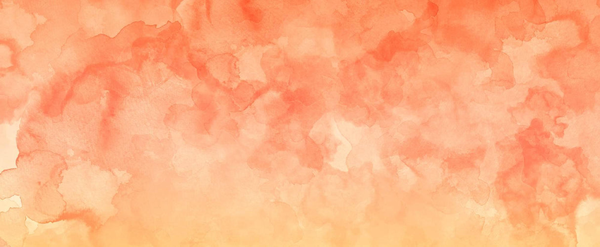 Watercolor Mural Wallpaper | Terracotta Orange Abstract Design