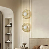 Modern Resin Wall Light  Sunburst Pattern Sconce - Detailed view