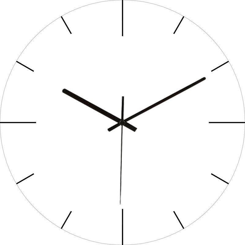 Modern Wall Clock  Neon Numbers On Blue Marble - Product detail 10