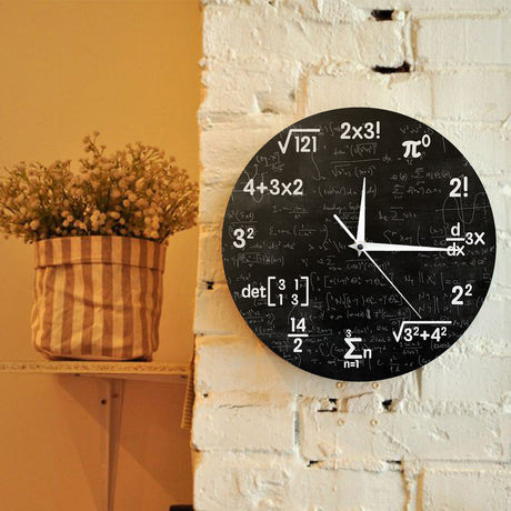 Mathematics Wall Clock  Black Formula Design - Product detail 4