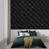 3D Mural Wallpaper | Black Snake Skin Pattern