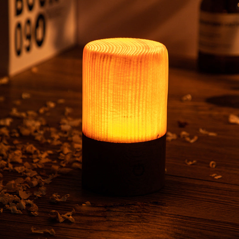 Modern LED Table Lamp  Wood Grain Touch Control Design - Product detail 17