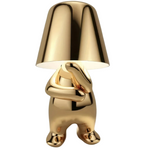 Modern Sculptural Table Lamp  Golden Metallic Art Design - Product detail 6