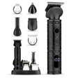 Professional Hair Trimmer Set  6-in-1 Digital Grooming Kit - Product showcase