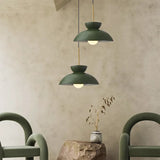 Nordic Pendant Light  Matte Black Dome Design - Detailed view