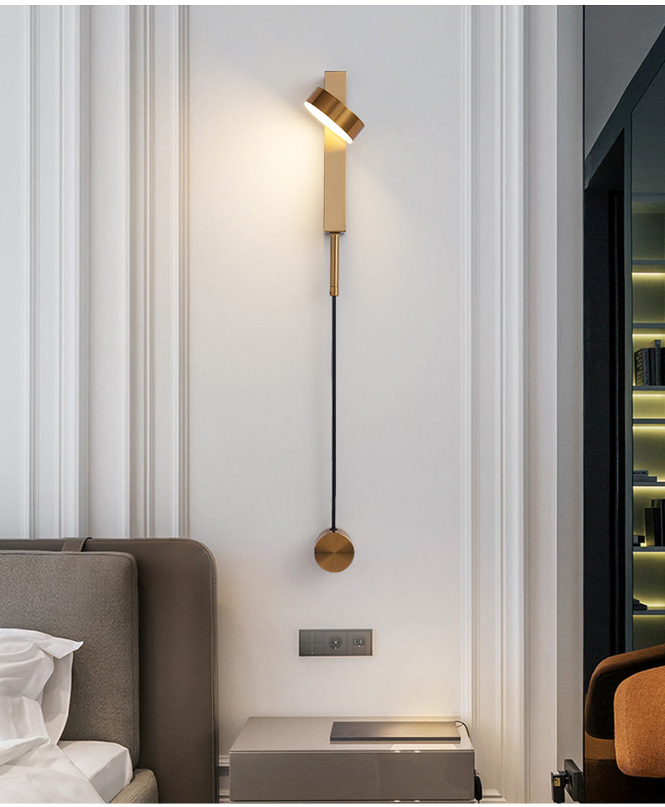 Modern LED Wall Light  Adjustable Gold Metal Sconce - Product detail 10