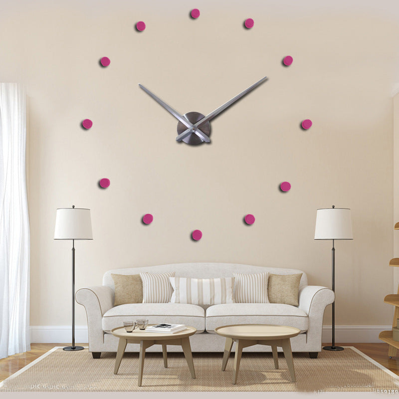 Contemporary Wall Clock  Minimalist Red Dot Design - Product detail 8
