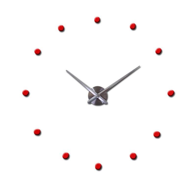 Contemporary Wall Clock  Minimalist Red Dot Design - Product detail 15