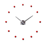 Contemporary Wall Clock  Minimalist Red Dot Design - Product detail 15