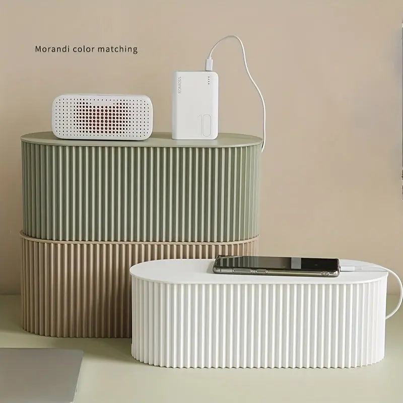 Cable Management Box  Modern Desk Organization Solution - Detailed view