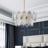 Crystal Ceiling Chandelier  Ornate Glass Medallion Design - Product detail 6