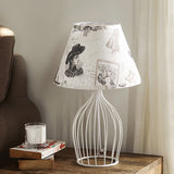 Vintage Table Lamp  Wire Cage Base With Sketch Shade - Product detail 10