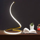 Modern LED Table Lamp  Spiral Gold Design - Product detail 4
