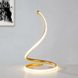 Modern LED Table Lamp  Spiral Gold Design - Product showcase