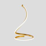 Modern LED Table Lamp  Spiral Gold Design - Product example