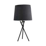 Modern Table Lamp  Black Drum Shade With Gold Interior - Product detail 4