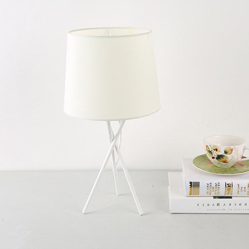 Modern Table Lamp  Black Drum Shade With Gold Interior - Product detail 6